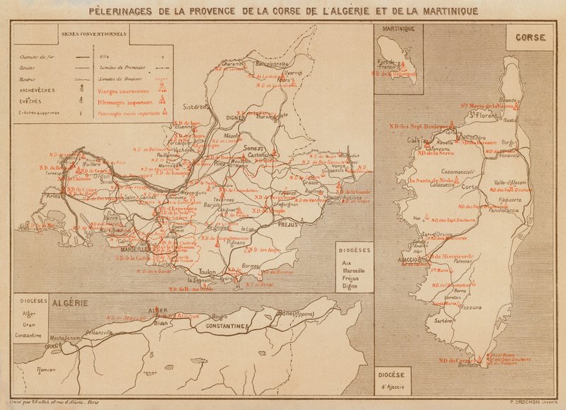 Pilgerfahrten der Provence, Korsika, Algerien und Martinique von Hubert Clerget