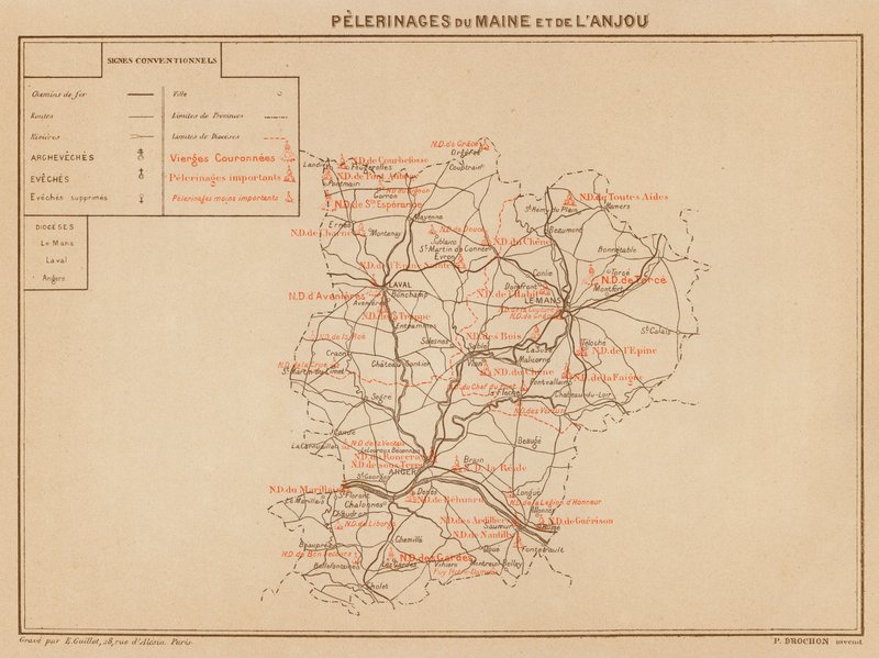 Pilgerfahrten des Maine und des Anjou von Hubert Clerget