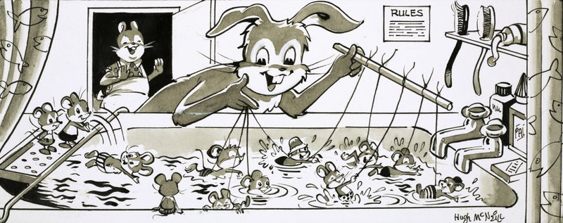 Harold Hase lehrt Mäuse schwimmen von Hugh McNeill
