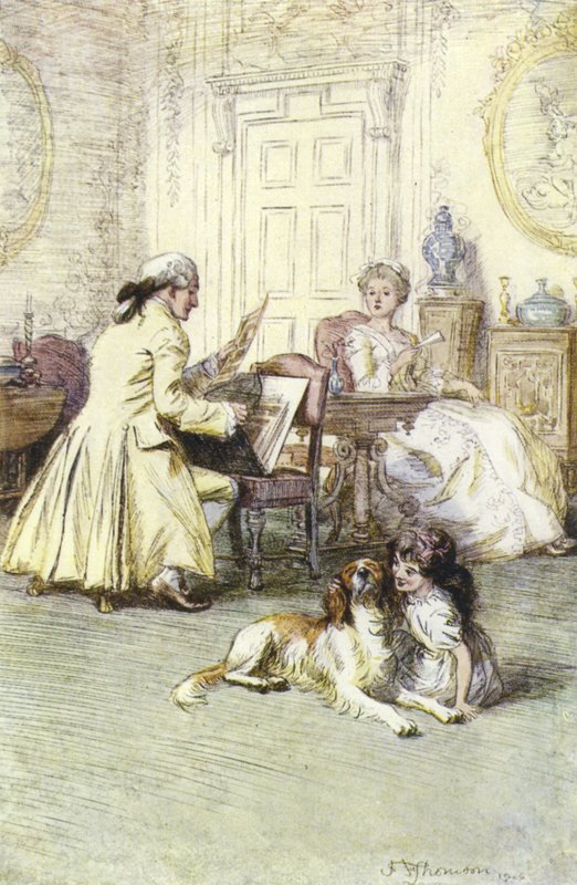 Illustration für Mr. Gilfils Liebesgeschichte von George Eliot von Hugh Thomson