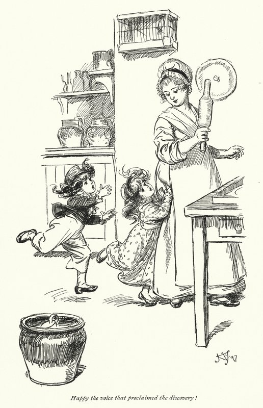 Illustration für Northanger Abbey von Jane Austen (Lithografie) von Hugh Thomson