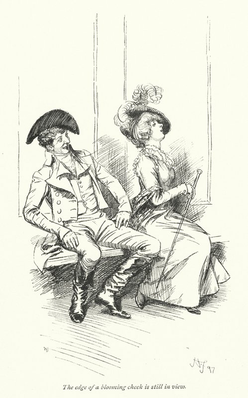 Illustration für Northanger Abbey von Jane Austen (Lithografie) von Hugh Thomson