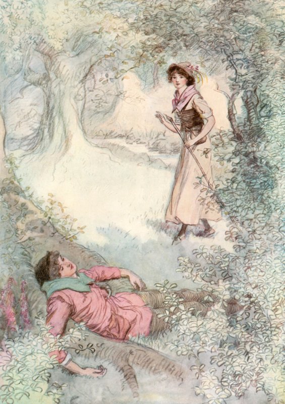 Illustration zu Shakespeares Wie es euch gefällt von Hugh Thomson