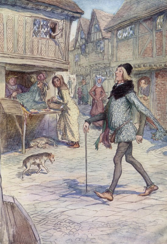 Illustration für Die Lustigen Weiber von Windsor von Hugh Thomson