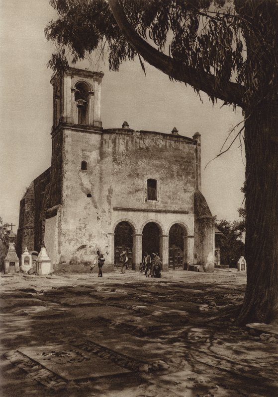 Mexiko: Amecameca, Kapelle "Guadalupe" auf dem Heiligen Berg von Hugo Brehme