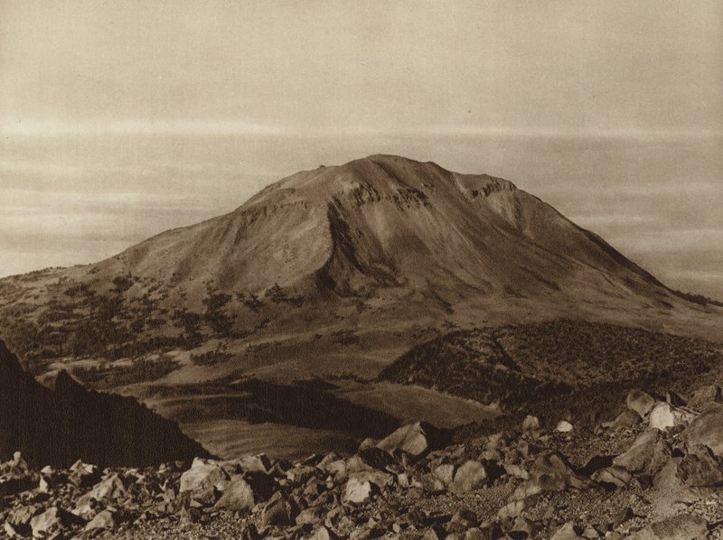 Mexiko: Die "Sierra Negra" gesehen vom Pico de Orizaba, Bundesstaat Puebla von Hugo Brehme