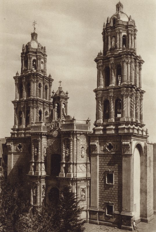 Mexiko: San Luis de Potosi, Die Kathedrale von Hugo Brehme
