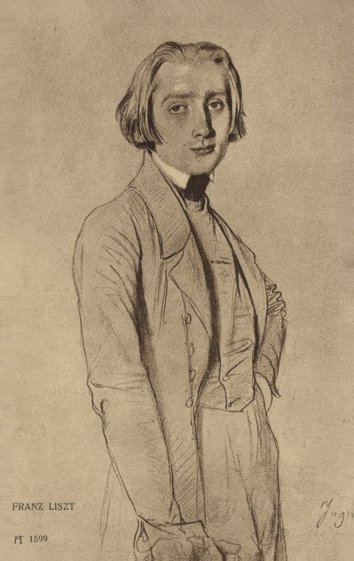 Porträt von Franz Liszt von Hungarian School