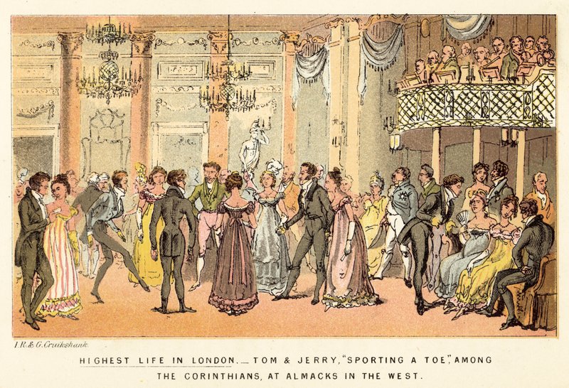 Das höchste Leben in London von Isaac, Robert and George Cruikshank