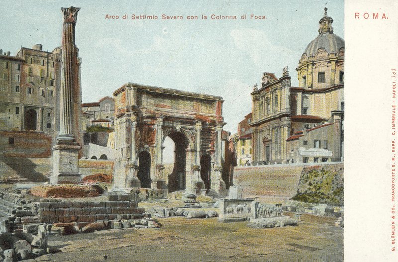 Rom, Italien, Arco Di Settimio Severo, La Colonna Di Foca von Italian Photographer