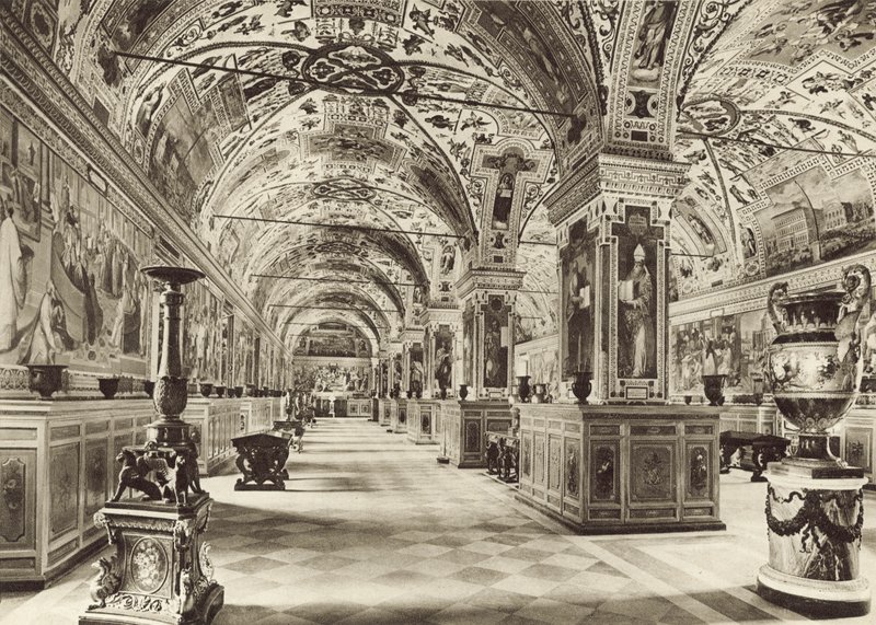 Die Vatikanische Bibliothek, Erste Halle von Italian Photographer