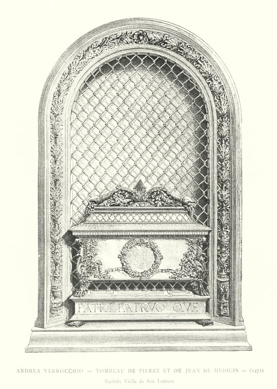 Grab von Pierre und Jean de Medicis, Andrea Verrocchio von Italian School