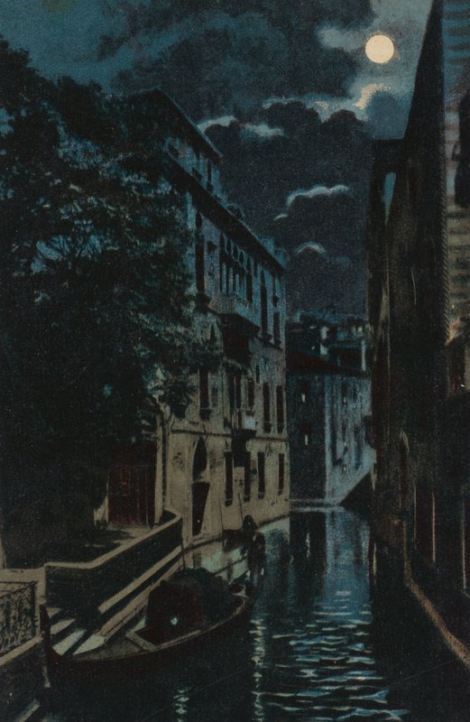 Hinterkanal, Venedig von Italian School