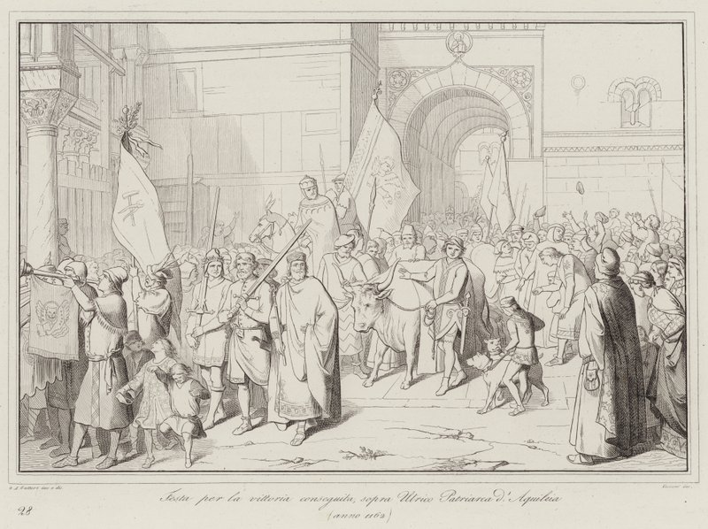 Fest zur Feier des Sieges über Ulrico, Patriarch von Aquileia von Italian School
