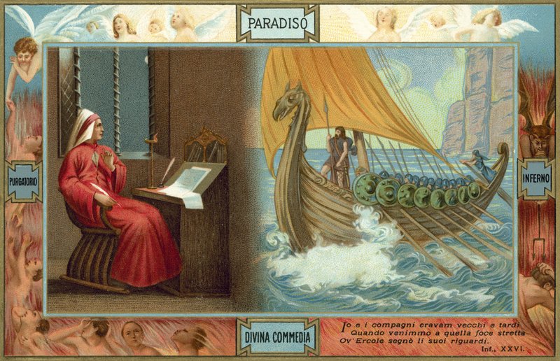 Illustration zu Dantes Die Göttliche Komödie von Italian School