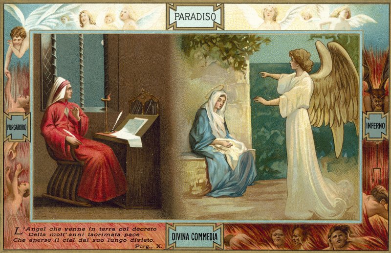 Illustration für Dantes Die Göttliche Komödie von Italian School