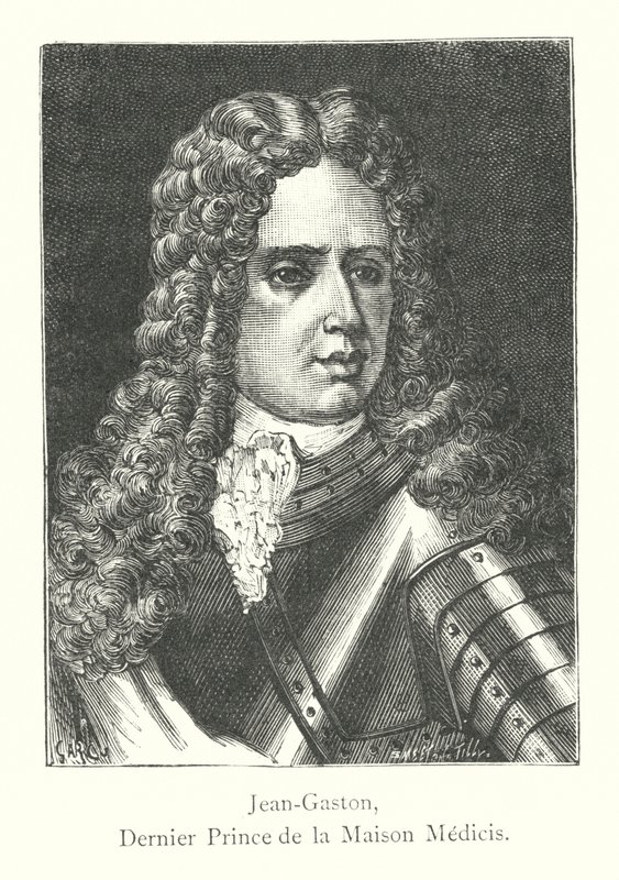 Jean-Gaston, letzter Prinz des Hauses Medicis (Stich) von Italian School