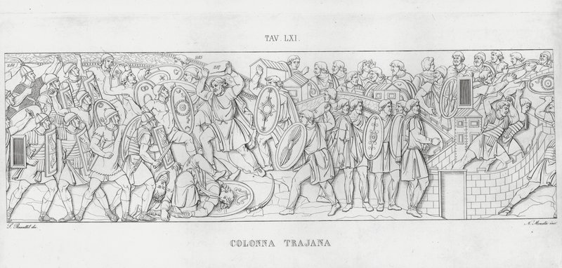 La Colonna Trajana, Trajanssäule von Italian School