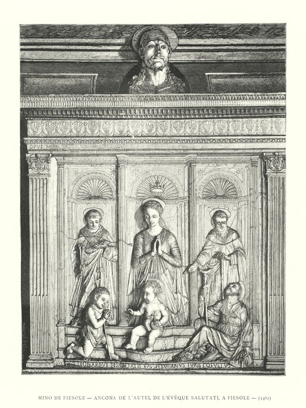 Mino de Fiesole, Ancona des Altars des Bischofs Salutati, in Fiesole von Italian School