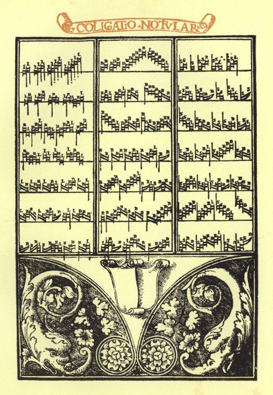 Seite aus dem Thoscanello della Musica von Petro Fiorentino von Italian School