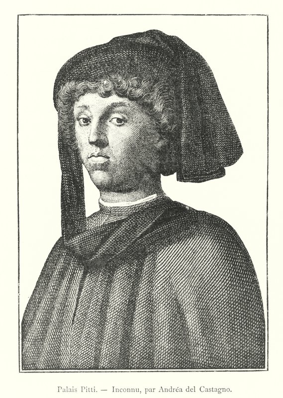 Palazzo Pitti, Unbekannt, von Andrea del Castagno (Gravur) von Italian School