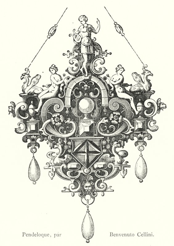 Anhänger, von Benvenuto Cellini von Italian School