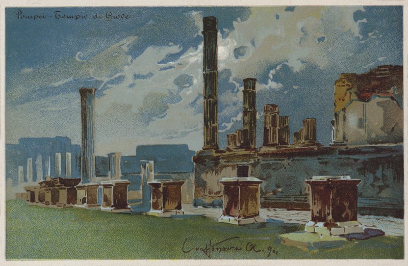 Pompei - Tempel des Jupiter von Italian School