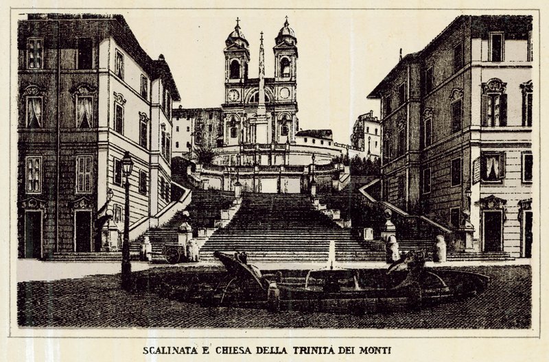 Rom: Scalinata E Chiesa Della Trinita Dei Monti von Italian School