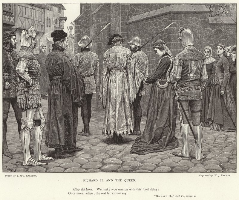 Richard II und die Königin, Richard II, Akt V, Szene I von J.M.L. Ralston