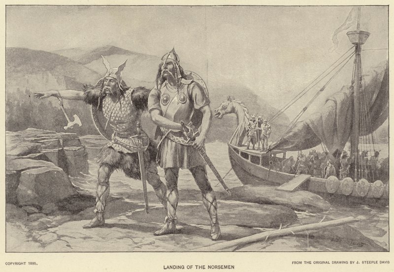 Landung der Nordmänner von J. (after) Steeple Davis