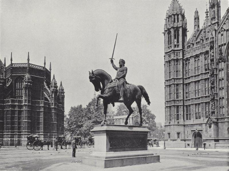 Statue von Richard I. von J. Benjamin Stone