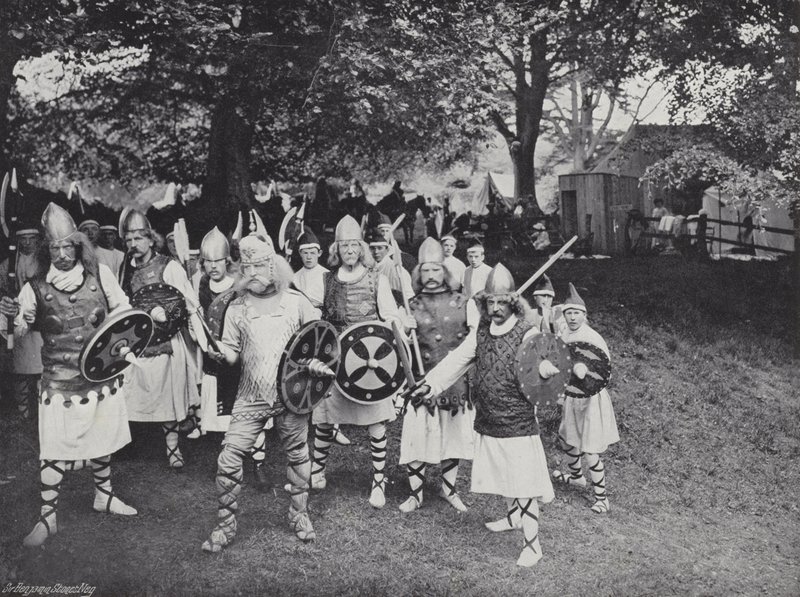 Das Sherborne-Festspiel, Angriff der Dänen von J. Benjamin Stone