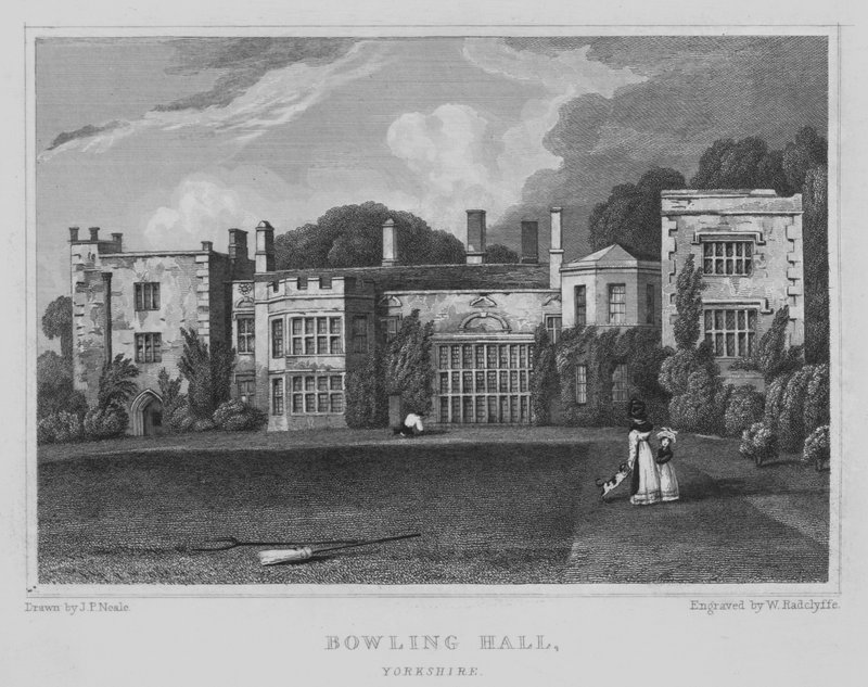 Bowling Hall, Yorkshire von John Preston Neale