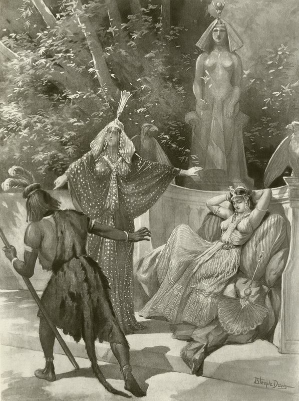 Die Zauberflöte, Akt II Szene vii (Gravur) von J. Steeple Davis