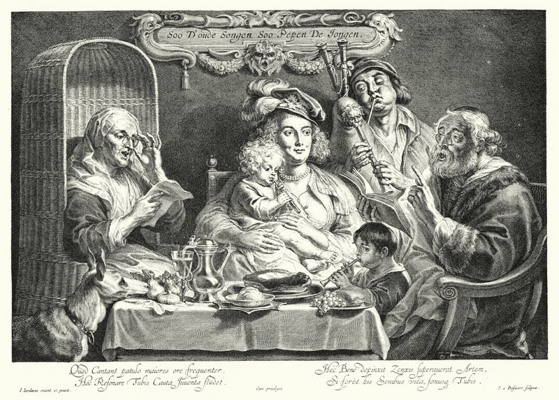 Das Familienkonzert von Jacob the Elder (after) Jordaens