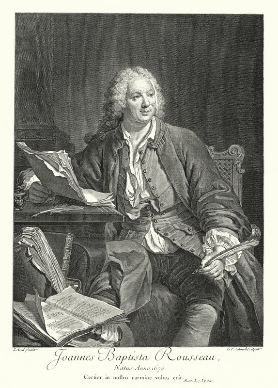 Jean-Baptiste Rousseau, französischer Dichter und Dramatiker von Jacques Andre Joseph Camelot (after) Aved