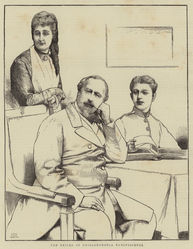Die Exilanten in Chislehurst, eine Erinnerung von James Dromgole Linton