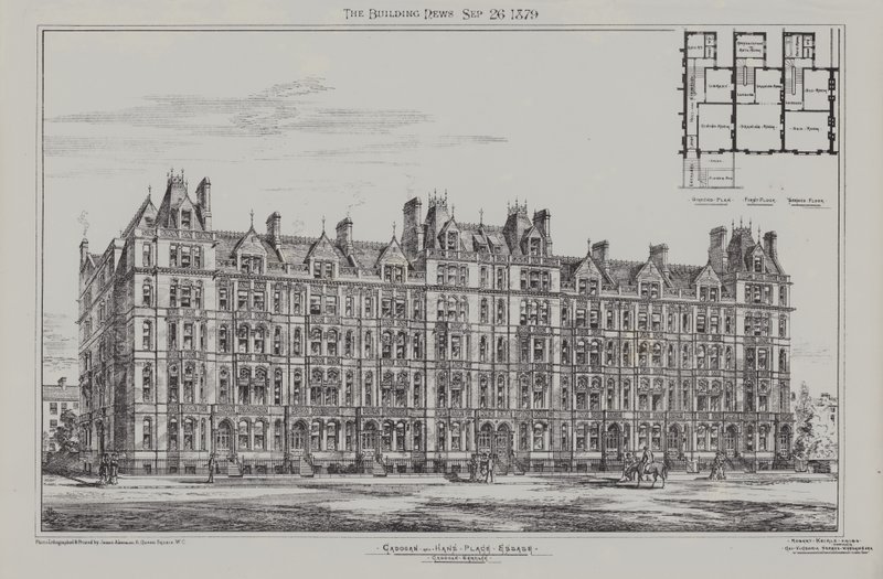 Cadogan Terrace, Cadogan und Hans Place Estate, Chelsea, 1879 von James Akerman