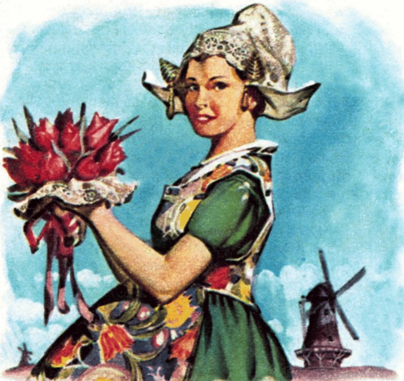 Niederländische Nationaltracht von James Edwin McConnell