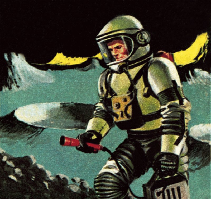 Mann auf dem Mond, wie 1964 vorgestellt von James Edwin McConnell