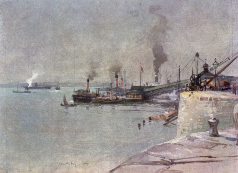 Die Landungsbrücke, Südende von James Hamilton Hay