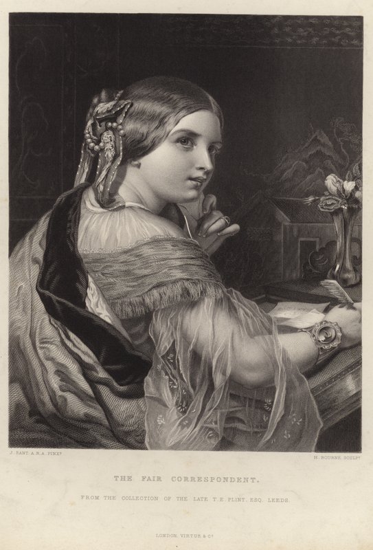 Die schöne Korrespondentin von James Sant