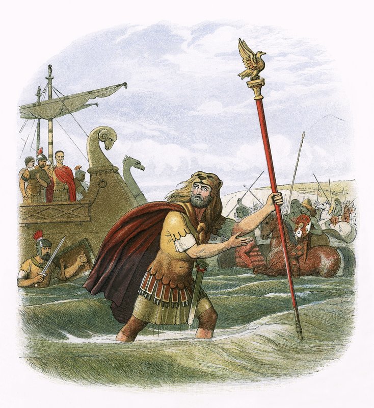 Julius Caesars Invasionsversuch im Jahr 55 v. Chr. von James William Edmund Doyle