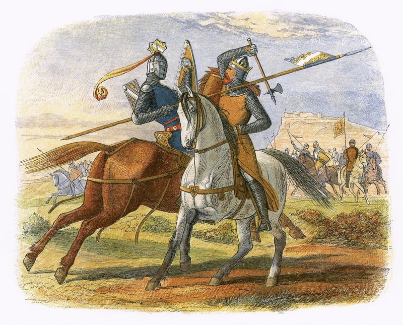 Sir Robert Bruce tötet Sir Henry Bohun von James William Edmund Doyle