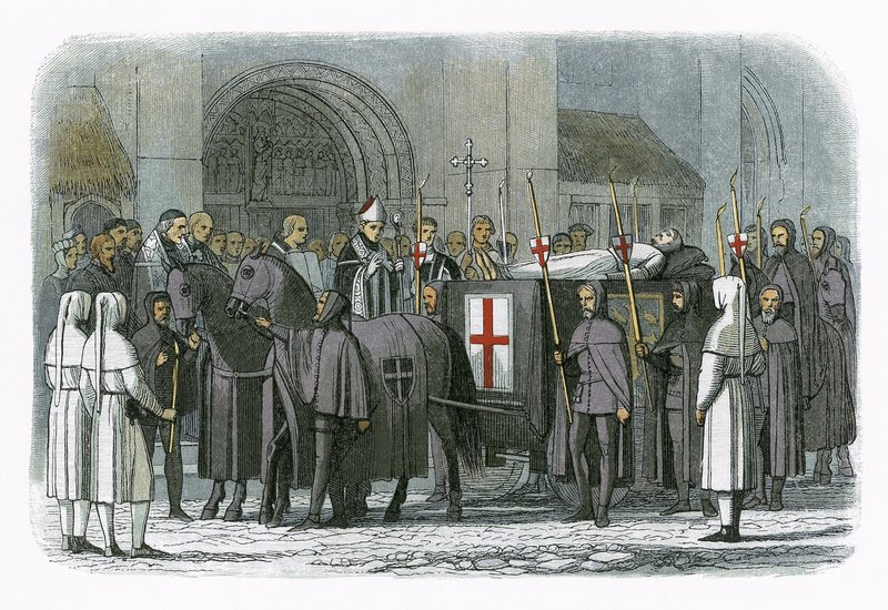 Der Leichnam von König Richard II. wird zur St. Paul