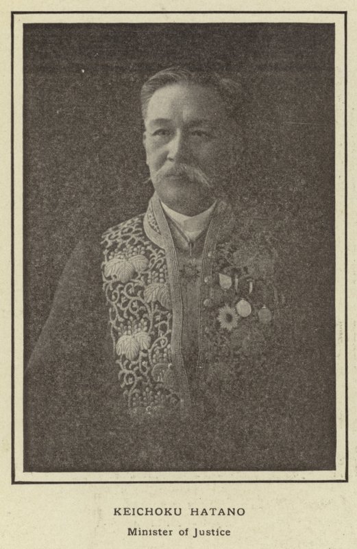 Keichoku Hatano, Justizminister von Japanese Photographer
