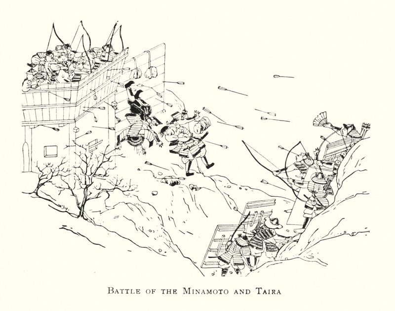 Schlacht der Minamoto und Taira von Japanese School