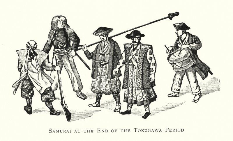 Samurai am Ende der Tokugawa-Periode von Japanese School