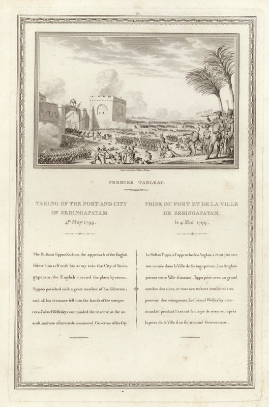 Einnahme des Forts und der Stadt Seringapatam, 4. Mai 1799 von Jean Duplessi Bertaux