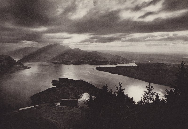 Rigi Kaltbad, Abendstimmung mit Blick vom Kanzeli von Jean Gaberell
